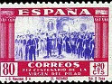 Spain 1940 Pilar Virgin 80 + 20 CTS Multicolor Edifil 896. España 896. Uploaded by susofe